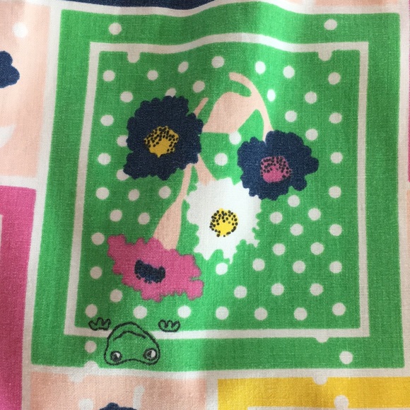 Vintage Floral Frogs Patchwork retro skirt skort polka dots frogs flowers 🌸 🐸 - Picture 6 of 16